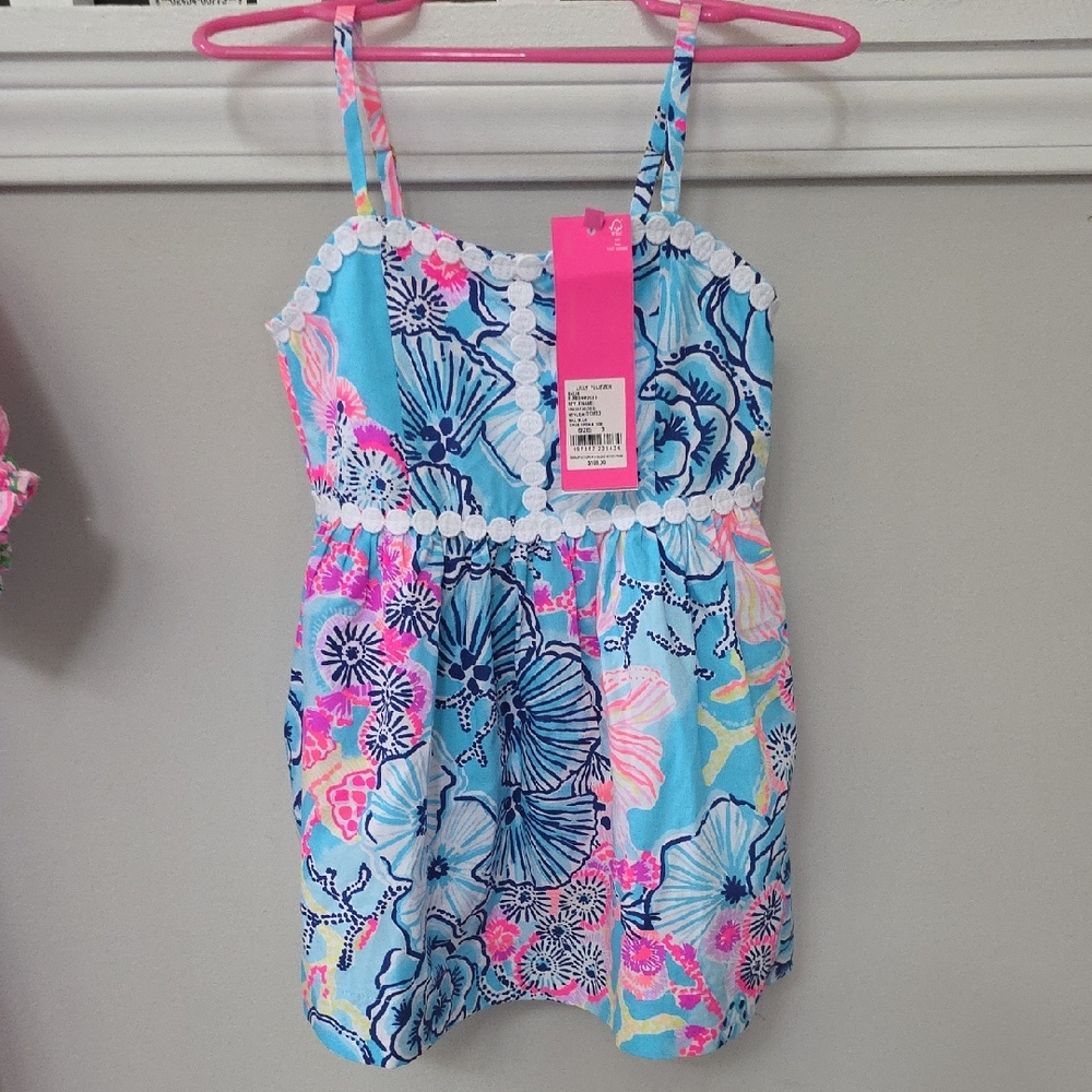 Lilly Pulitzer Blue and Pink Floral Dress